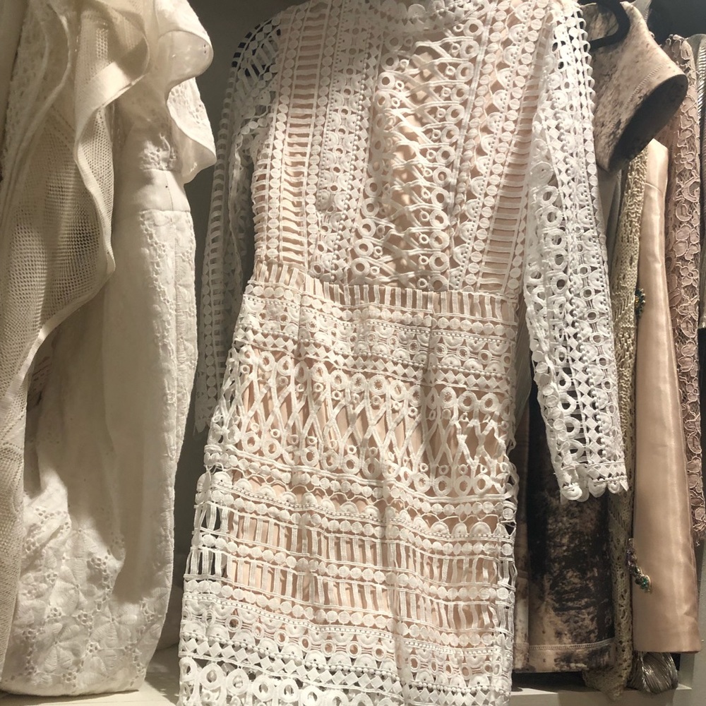 White lace dress